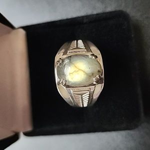 Malagasy Labradorite Men's Ring